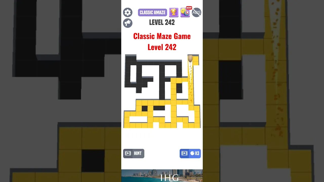 Classic Maze Game Level 242. #shorts