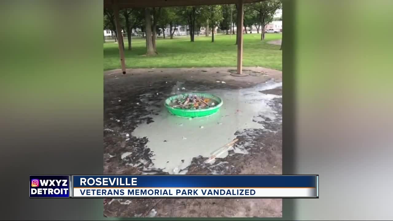 Group poured glue, trash at Roseville park pavilion after bounce house removed