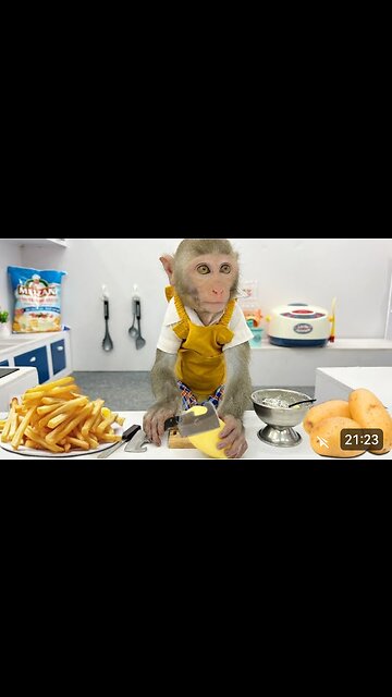 Funniest Monkey Learning Cooking | The Hilarious Monkey Chef 😂