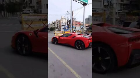 India's first #sf90#ferrari #shorts #cars #supercatok #ytshorts #cleancar #cartok