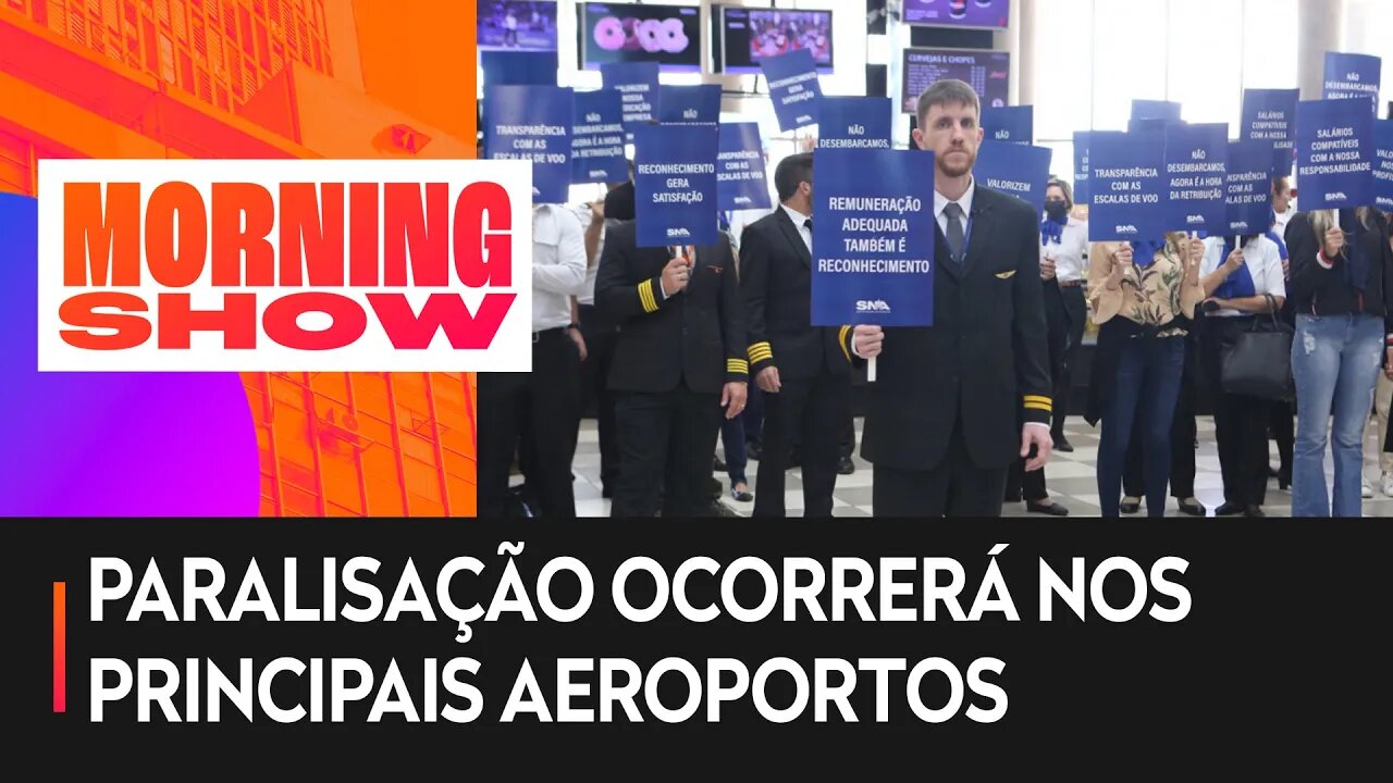 Pilotos e comissários de voo decretam greve para próxima segunda (19)