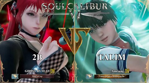 2B (GHOST BYTE 13) VS Talim (Amesang) (SoulCalibur VI — Xbox Series X Ranked)