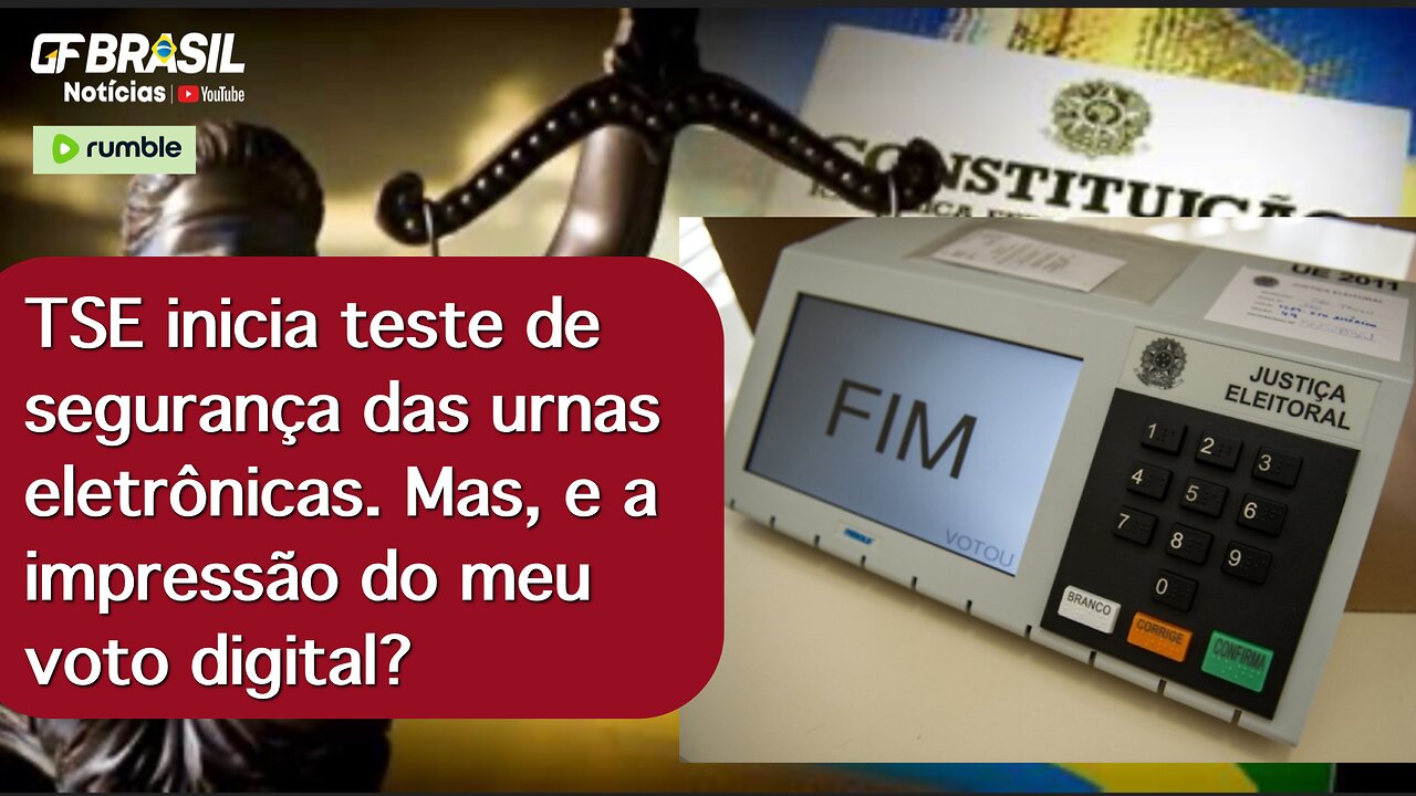 TSE inicia teste de segurança das urnas eletrônicas. Mas, e a impressão do meu voto digital?