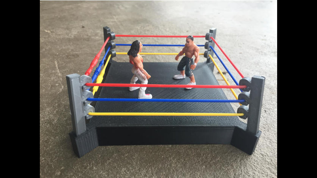 3D Printed Toy Wrestling Ring