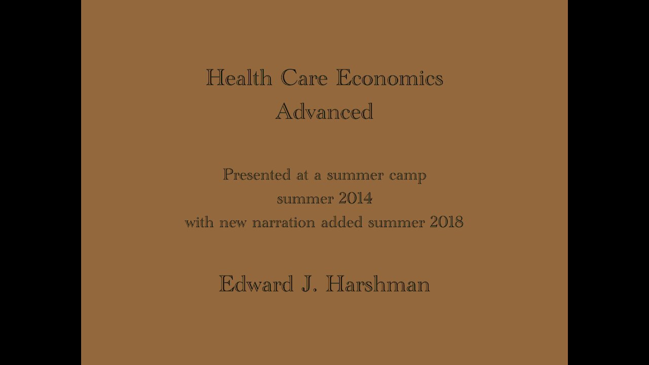 Health Care Economics (free-market, opposes Big Medicine)