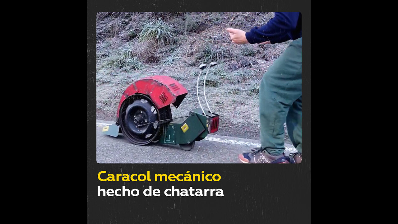 Crea un caracol mecánico hecho de chatarra