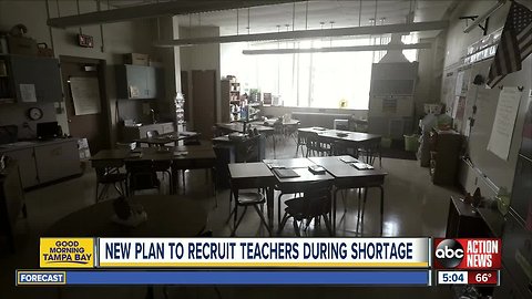 New plan to recruit teachers during shortage
