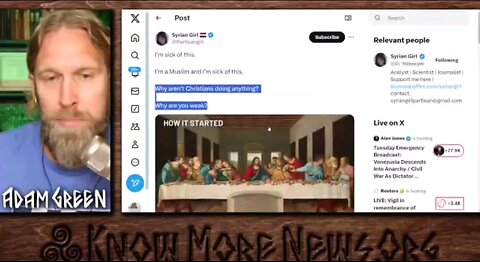 Adam Green exposes the agenda to incite Christians