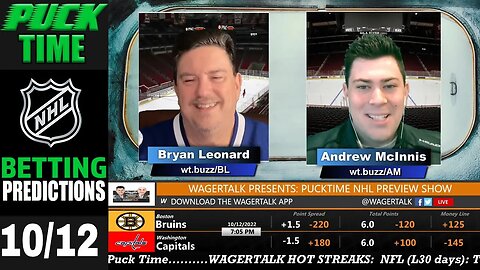 NHL Picks, Predictions and Odds | Daily NHL Betting Preview | 🏒 Puck Time for October 12