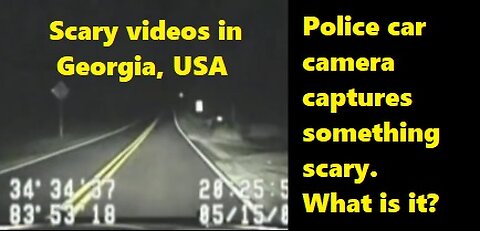 Police car films something strange on the road in Rabun County, Georgia. What is it?