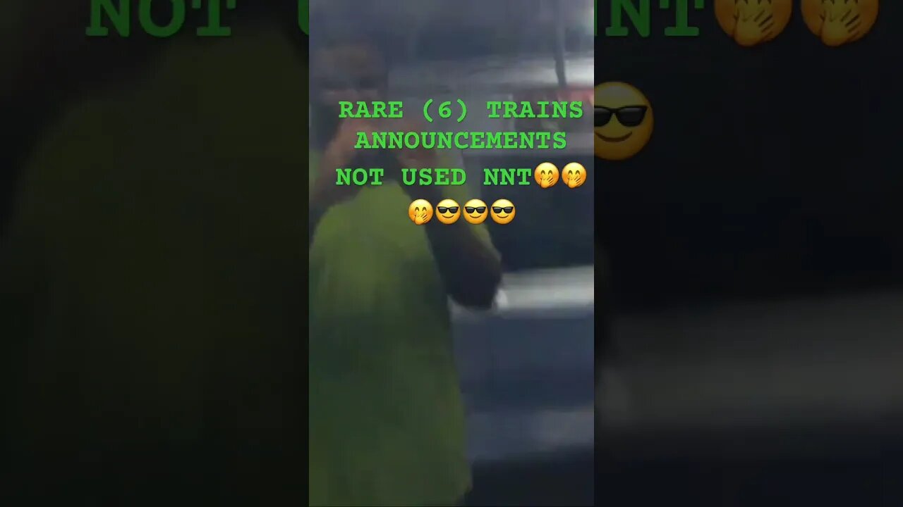 RARE (6) TRAINS ANNOUNCEMENTS NOT USED NNTðŸ¤ðŸ¤ðŸ¤ðŸ˜ŽðŸ˜ŽðŸ˜Ž