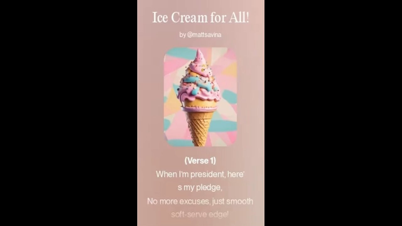 “Ice Cream for All!” 🍦 A Presidential Promise for Every McFlurry Lover! 🎉