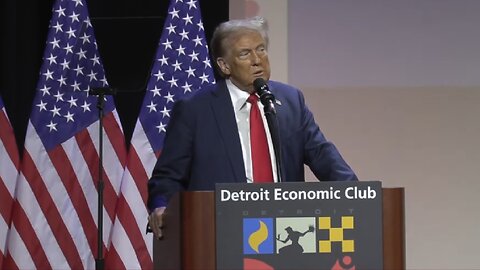 L​IVE ~ President Trump Speaks At The Detroit Economic Club ~ October 10 2024