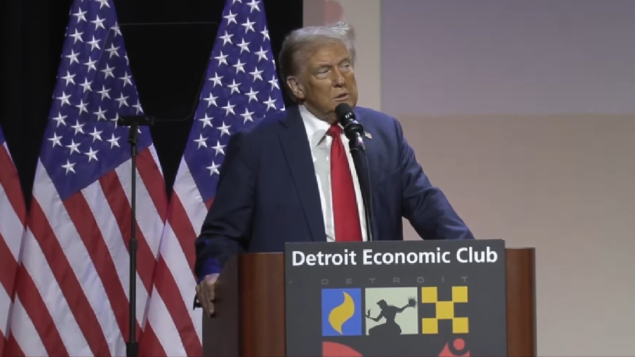 LIVE ~ President Trump Speaks At The Detroit Economic Club ~ October 10 2024