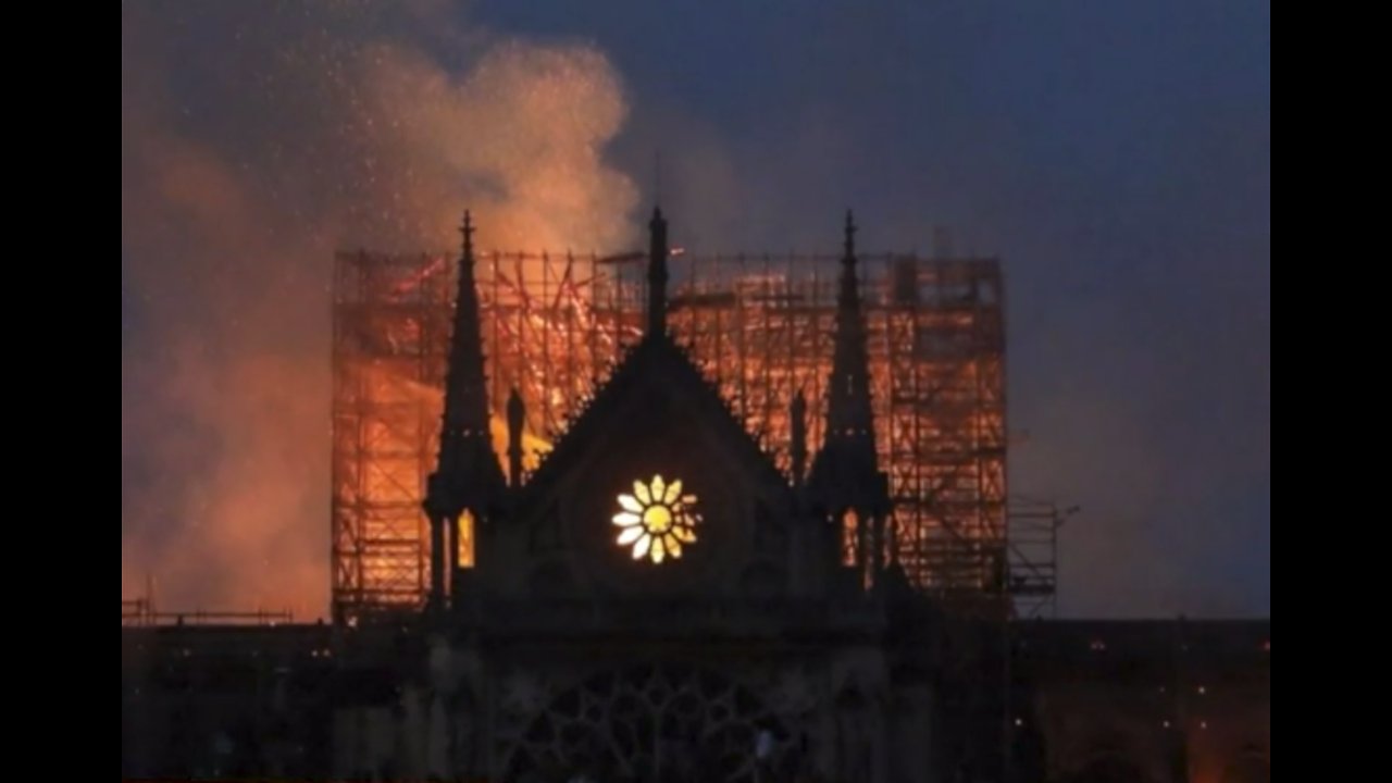 Local Parisians react to fire at Notre Dame