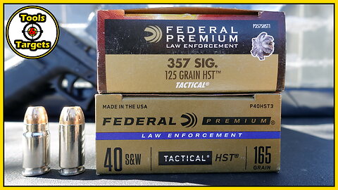 Smith VS Sig!...Federal Premium HST .357 Sig vs .40 S&W Ballistic Gel Ammo Test & Review!