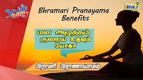 மன அழுத்தம் குறைய பிராமரி பிராணாயாமம் | யோகா For Health | Bhramari Pranayama Benefits Tamil | Raj Tv