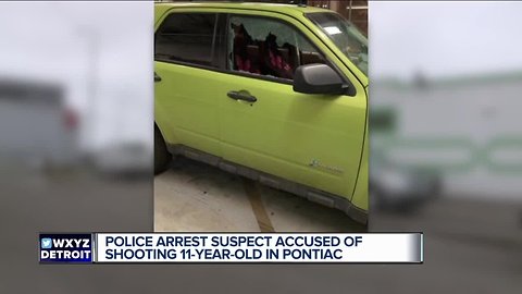 11-year-old shot in Pontiac, suspected shooter in custody