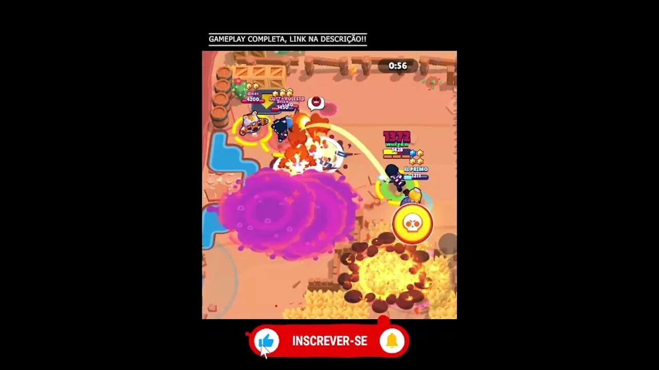 JOGANDO COM INSCRITO BRAWL STARS #214 #SHORTS