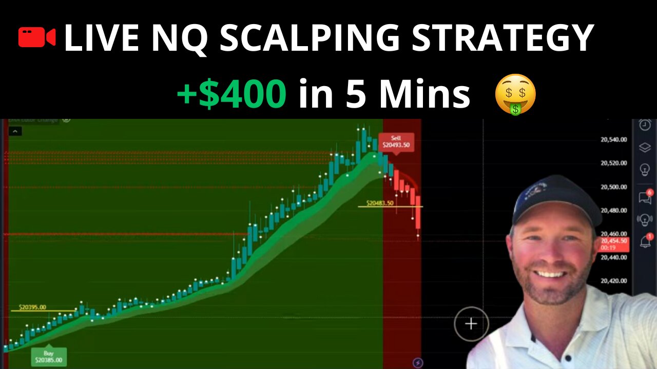 🔴 LIVE NQ Scalping Strategy Trading Futures [ +$400 in 5 Mins ]