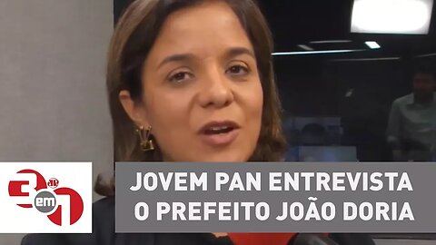 Jovem Pan entrevista o prefeito João Doria na estreia do programa "Encontro"