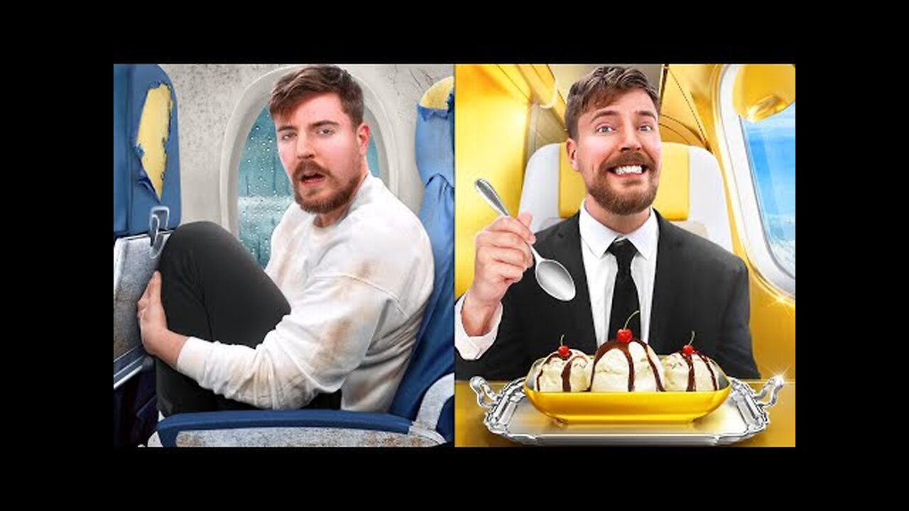 $1 vs $500,000 Plane Ticket!