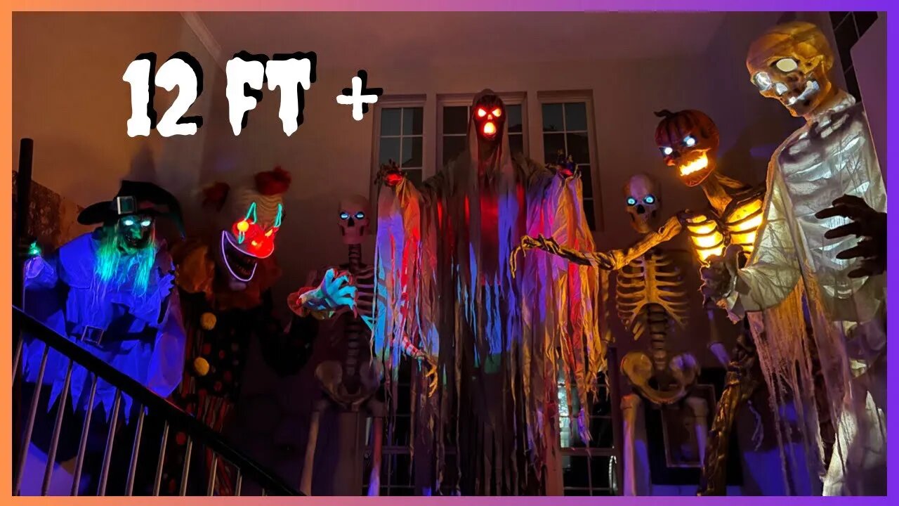 👻My Full 12ft + Retail Animatronic Collection!🎃