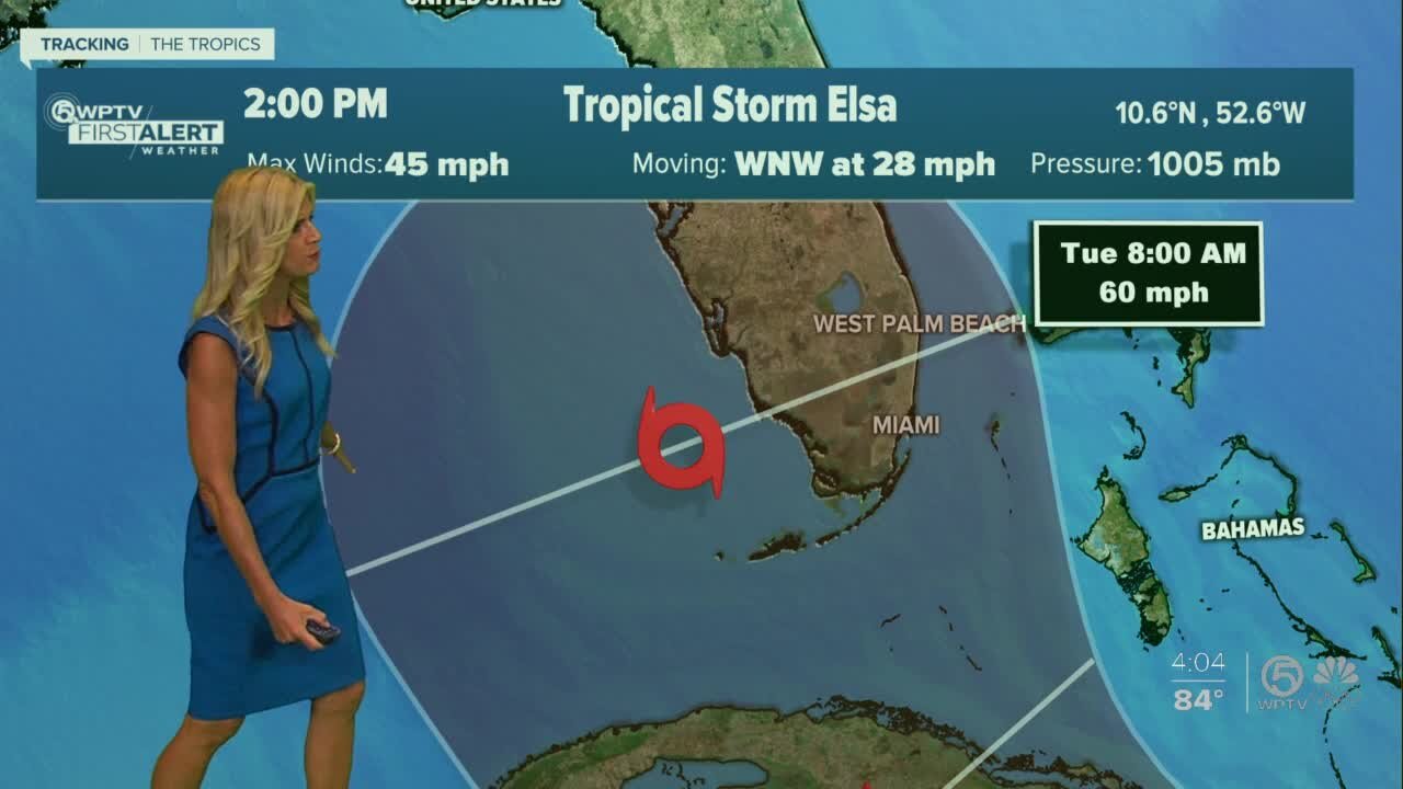 All of South Florida in Tropical Storm Elsa's cone of uncertainty