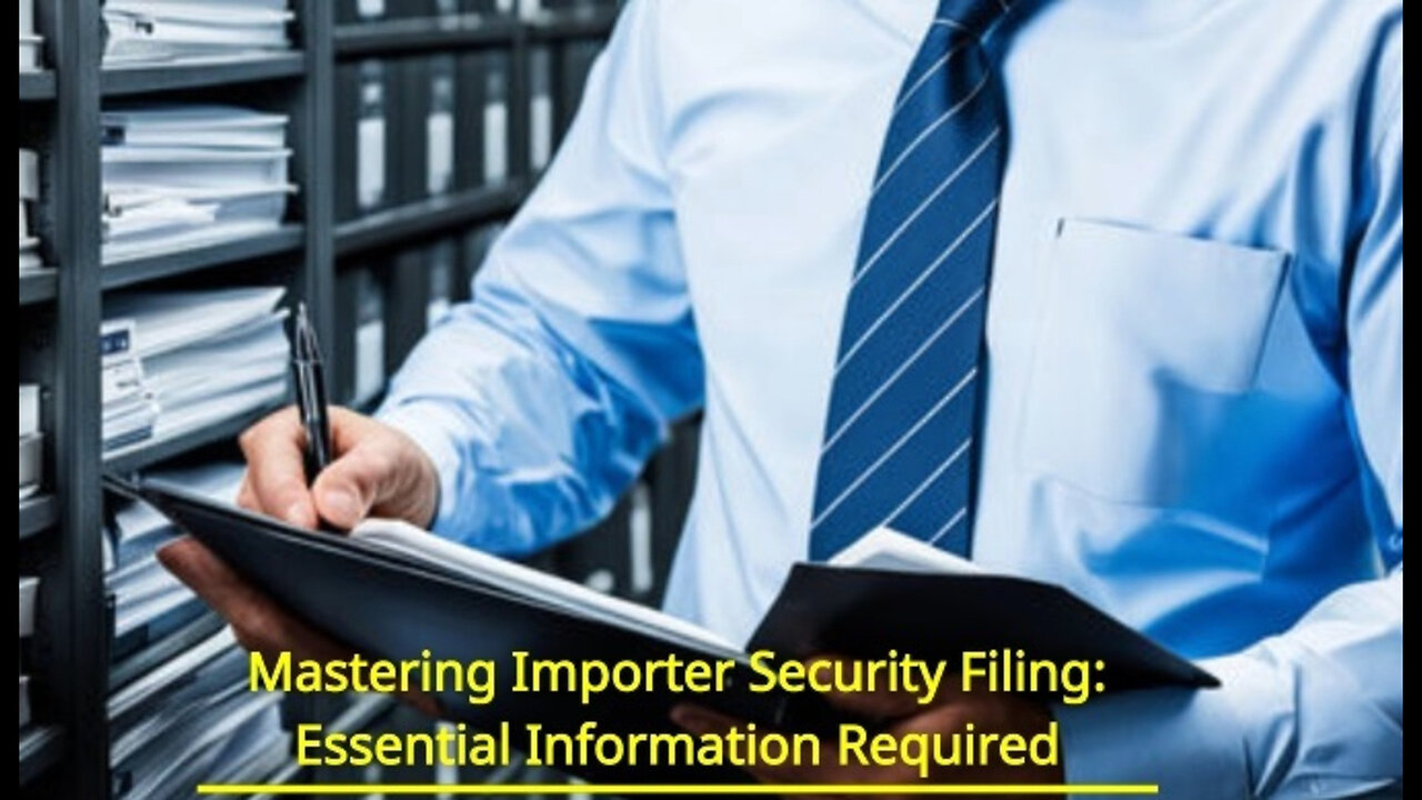 Title: Mastering the Art of Timely and Accurate Importer Security Filing