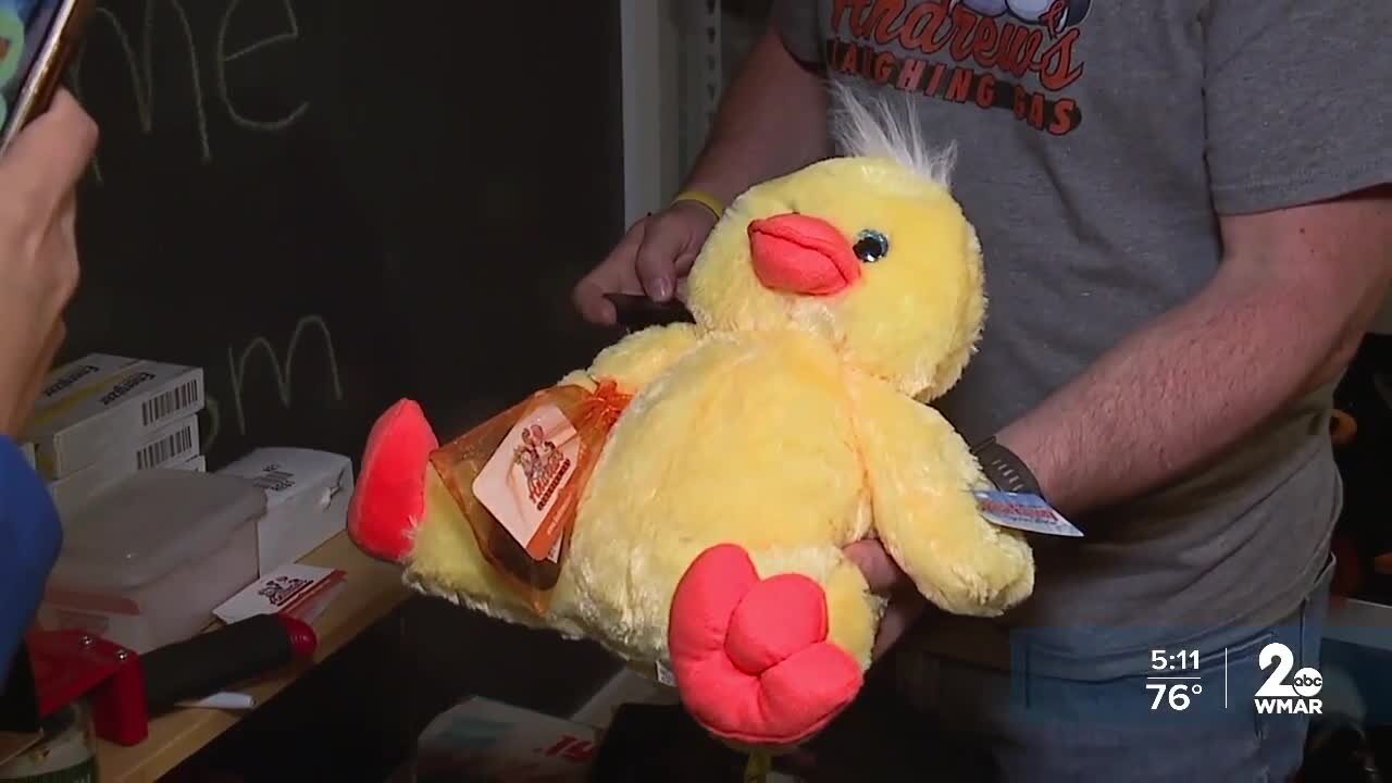 Couple donates flatulent stuffed animals to sick children in memory of their son