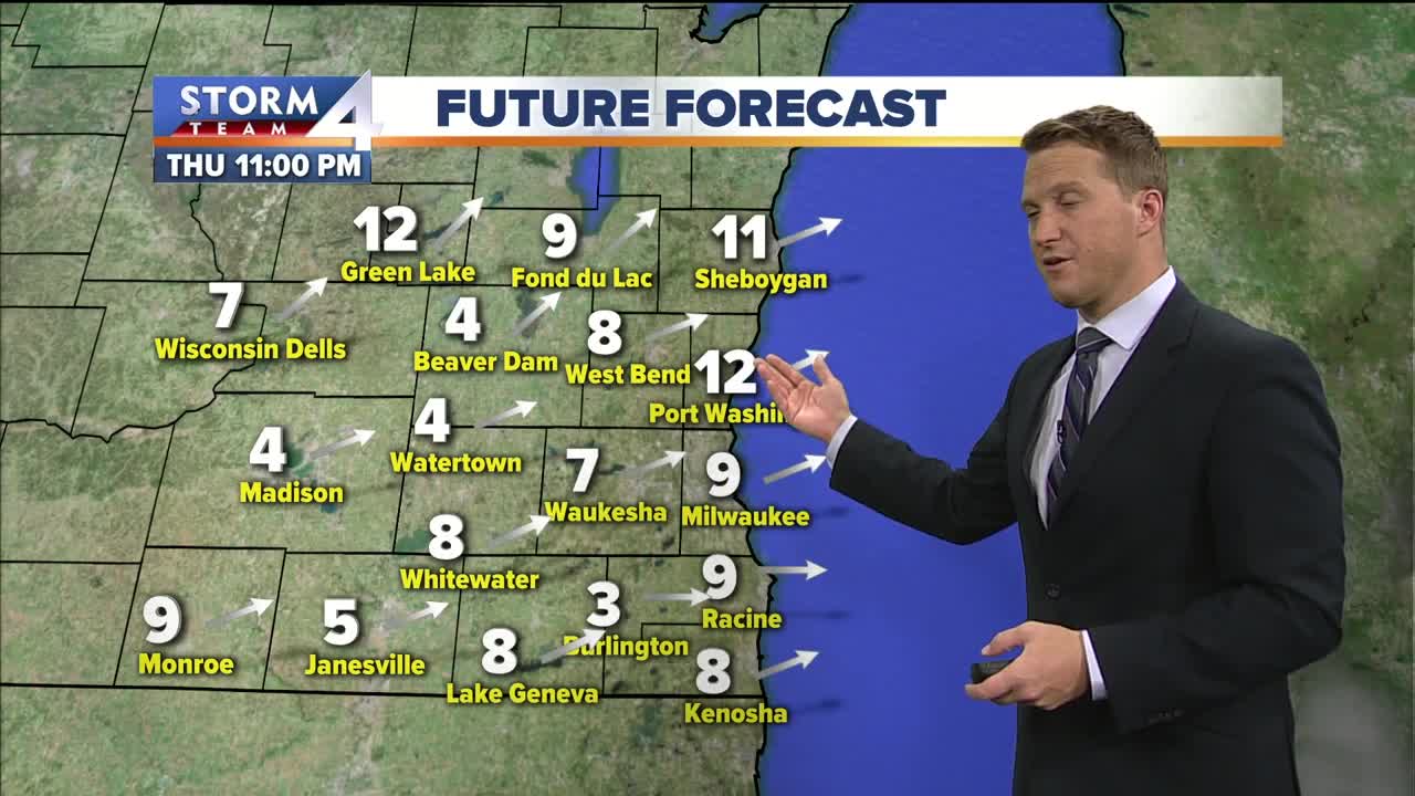 Expect a cold but sunny Thursday and mild weekend