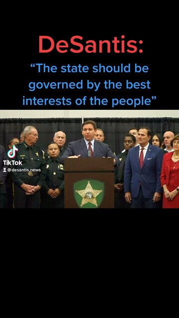 Ron DeSantis: The state should be governed by the people, not one company