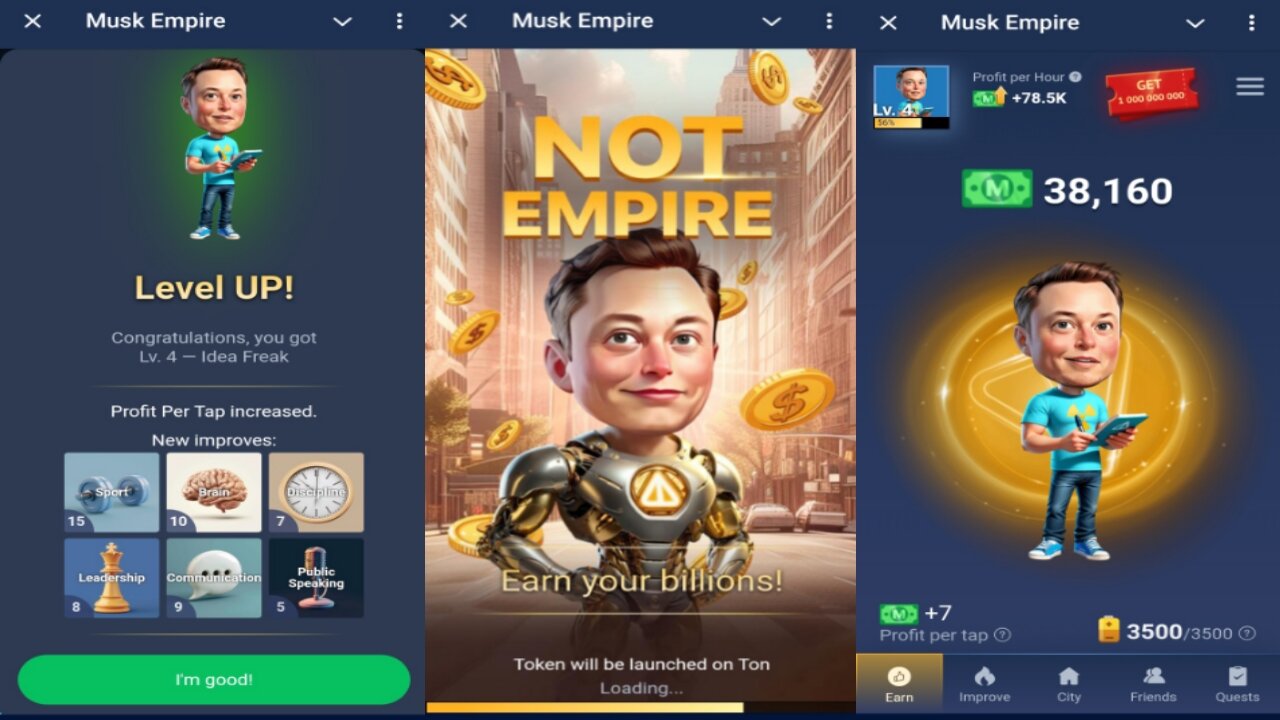 Musk Empire | Grow Your Own Start Up And Make Real Money | New Telegram Airdrop Mining Bot
