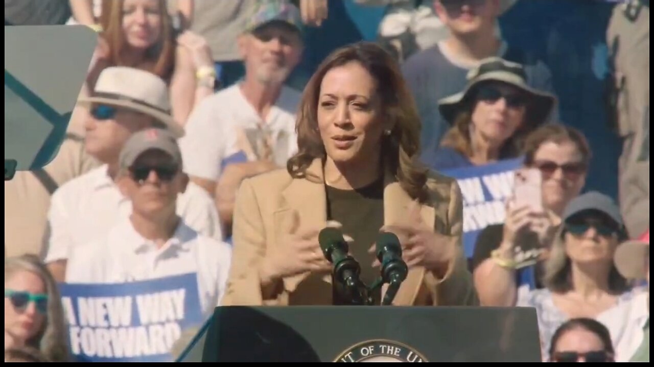 Kamala Goes Off Script, Immediately Can't Speak