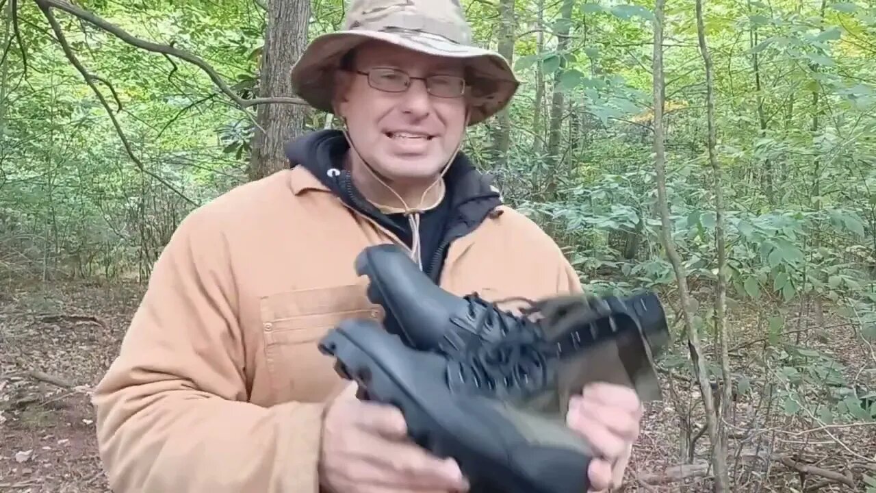 Vietnam Era Jungle Boots and Boonie Hat