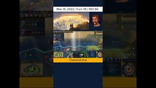 #oneturnadaychallenge #civ6 – Turn 78 - PIRATES DEFEATED! #shorts