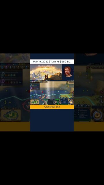 #oneturnadaychallenge #civ6 – Turn 78 - PIRATES DEFEATED! #shorts