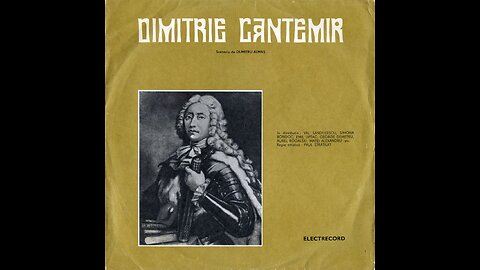 "Dimitrie Cantemir" scenariu de Dumitru Almas