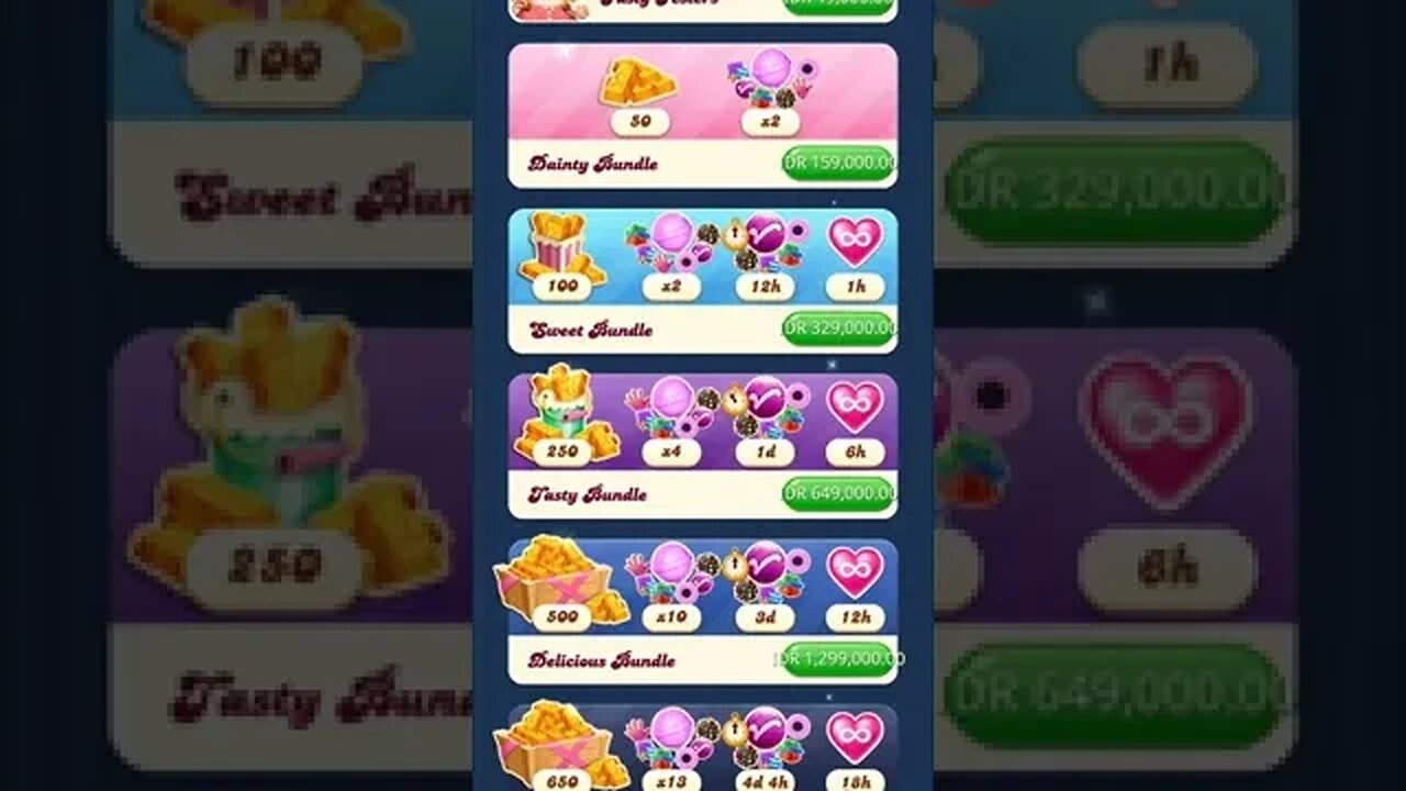 CANDY CRUSH SAGA BUNDLE PACKAGES