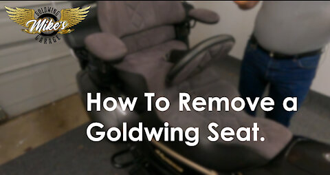 How to Remove the Seat on a 2016 Goldwing