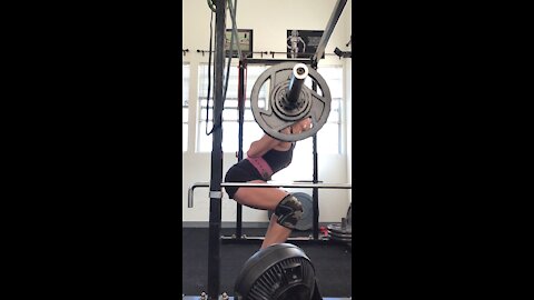 Barefoot highbar squats
