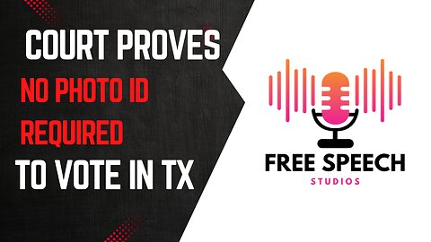 🚨Breaking News: Texas court case PROVES that you can vote WITHOUT a Photo ID in Texas.