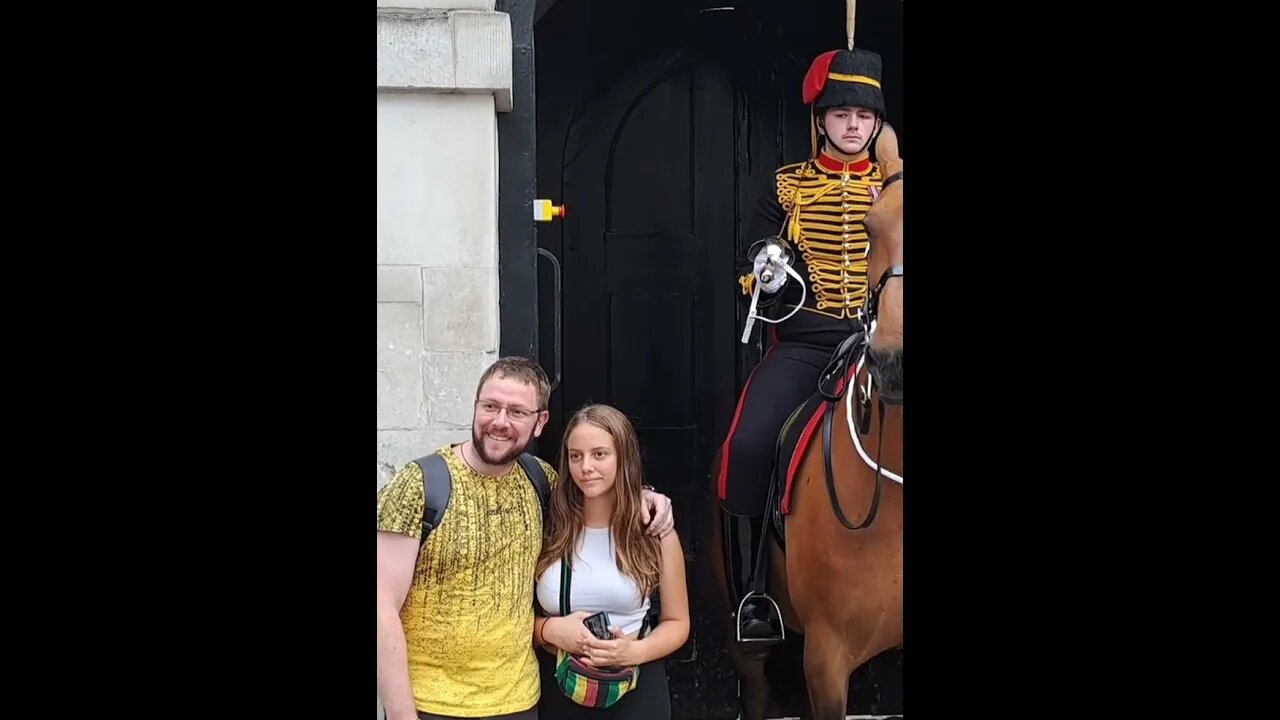 she hid the fear #horseguardsparade