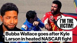 Fake Victim Bubba Wallace LOSES IT And GOES AFTER Kyle Larson After NASCAR Crash