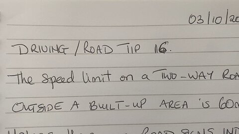 ROAD TIP 16