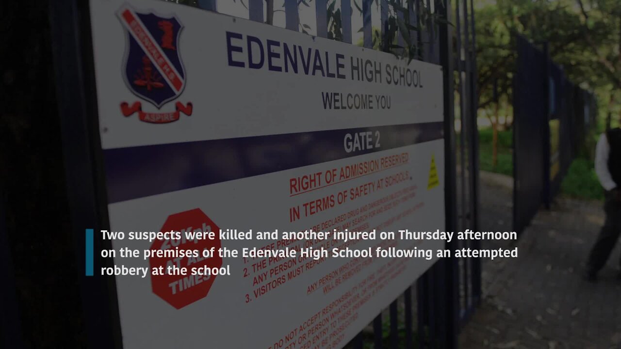 SOUTH AFRICA - Johannesburg - Edenvale school shooting (video) (d6w)