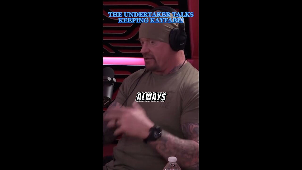 THE UNDERTAKER TALKS KEEPING KAYFABE!