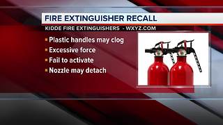 Fire extinguisher recall