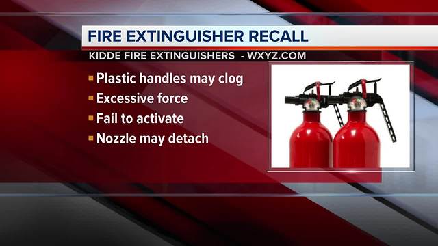 Fire extinguisher recall