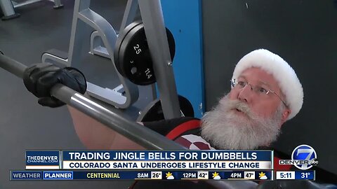 Denver Santa spends his offseason in the gym